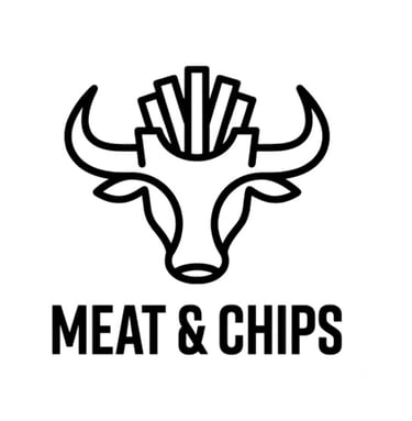 MEAT AND CHIPS logo