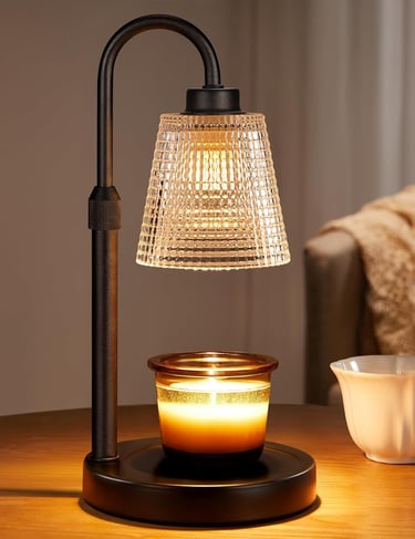 Innqoo Candle Warmer Lamp on black base for home décor