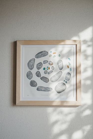 Pietre di Liguria, stampa al torchio calcografico  -- Officina Cromatica - Liguria - Lavagna