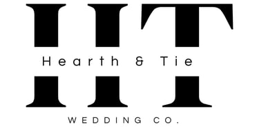 Hearth and Tie Wedding Co logo