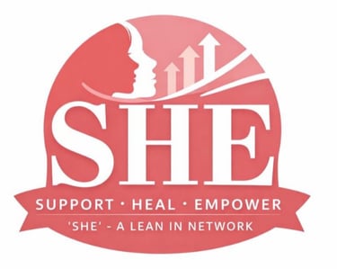 SHE Women's Network: Support, Heal, Empower logo
