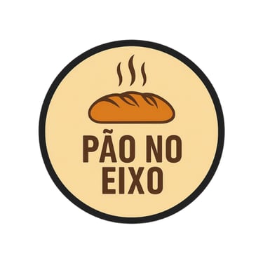 Pão no eixo logo