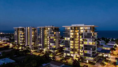 Interior of a modern office in Veracruz, Mexico, showing a strategic business meeting between professionals.