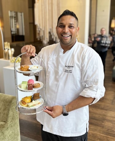 Chef Kiran, the head pastry chef of The Westin in Perth.
