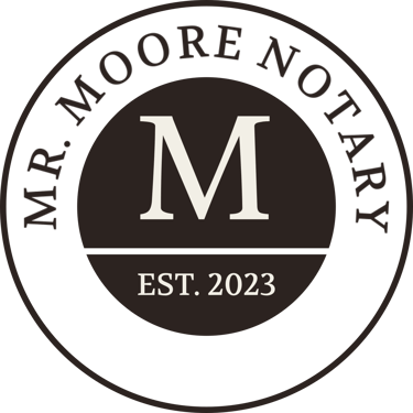 Mr. Moore Notary logo