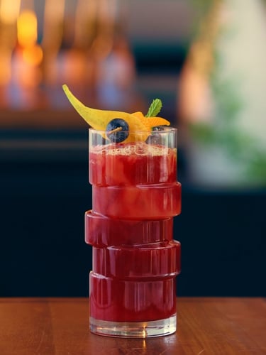 Drinks and cocktail styling shot for F&B Reel content