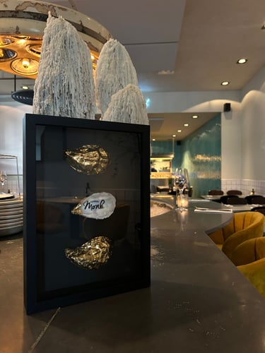 Ingelijste Oester Fishbar Monck