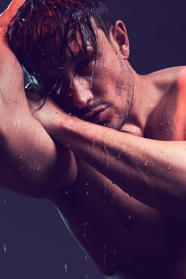 mados fotografija vyro modelio portretas