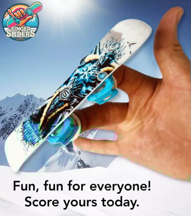 mini snowboarding for fingers