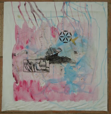 Kevo 2017 Painting on Canvas - Semiotics/ Storytelling/ abstract