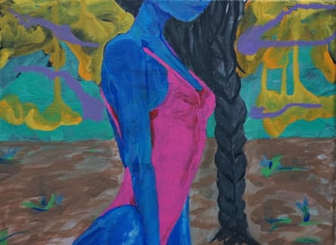 Small Painting/ Female body Study