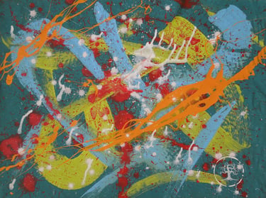 Kevo 2017 Painting on Canvas - AbstractExpressionism/ Semiotics/ Storytelling/