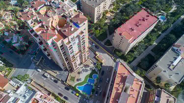 Toma cenital edificio 