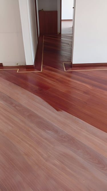 pulido piso de madera