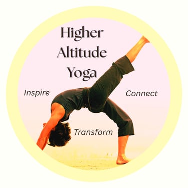 Higher Altitude Yoga is Yoga Studio, offers private yoga session online or in person for women over 50 logo