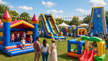 toboggan gonflable pour événement enfant