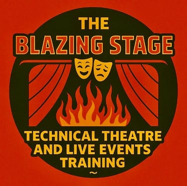 The Blazing Stage - Technical Theatre and Live Events Training logo