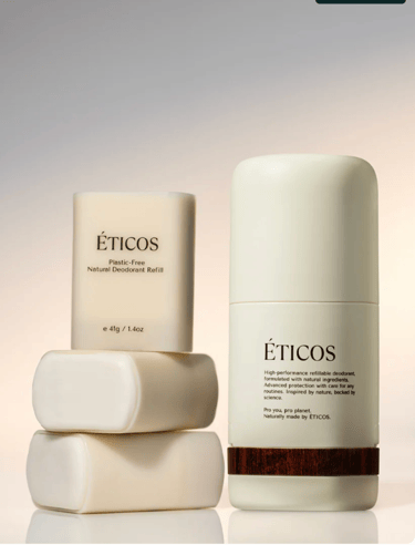 Éticos plastic-free natural deodorant refill  — WellGrowth client