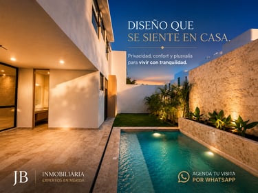 Modern luxury living room in Merida with polished marble floors and large glass sliding doors.