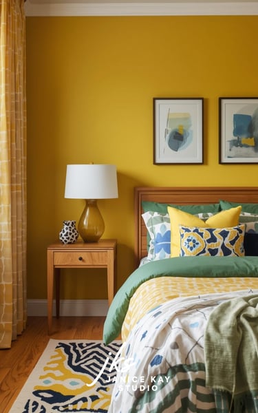 Modern Golden Bedroom Inspo