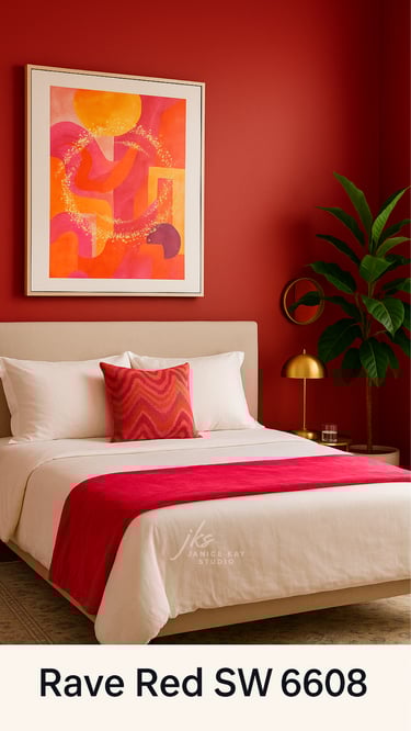 A red Bedroom