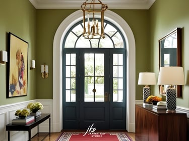 Green Traditional Entryway