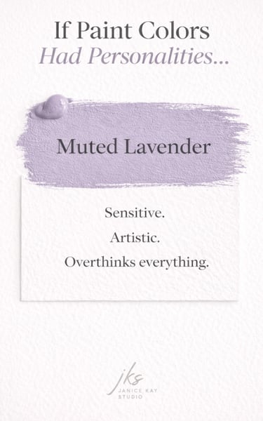 Muted Lavender Color Personality