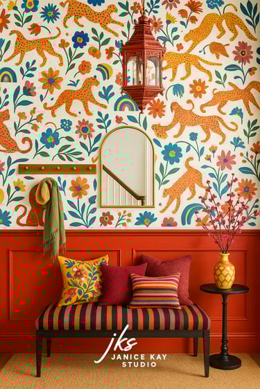 fearlessly fabulous foyer by janice kay studio