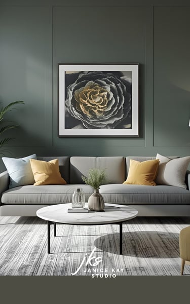 Bold Gray Living Room