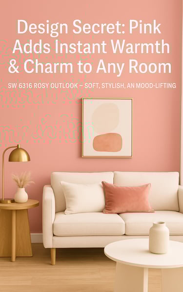 Design Secret, Pink adds instant warmth to a room