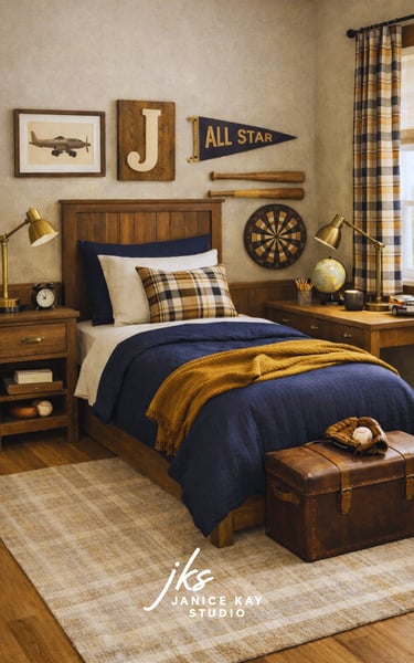 Classic plaid Boys Room