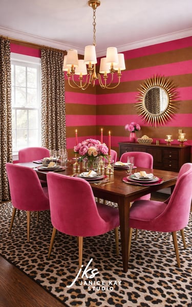 Bold and Colorful Dining Room