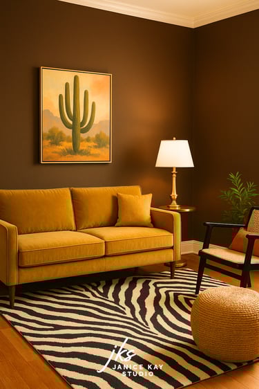 Dark Brown Living Room Walls