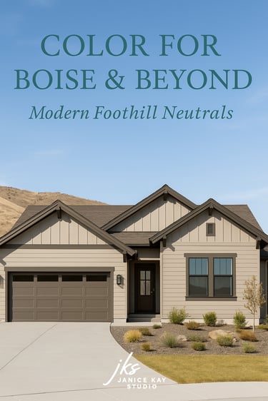 Modern Boise Foothills House Colors
