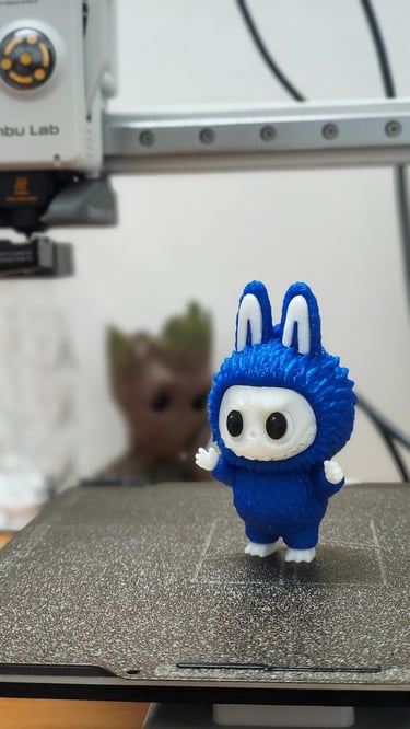 labubu doll in a 3d printer