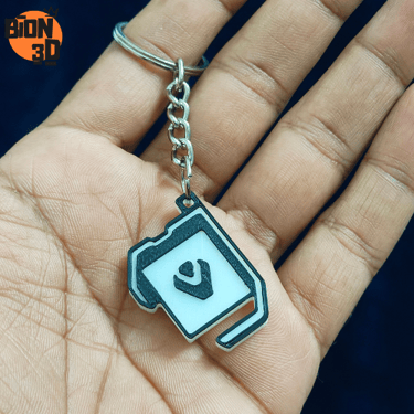 custom 3d printed logo keychain