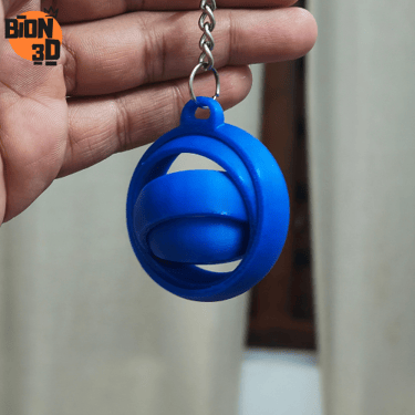 3d printed gyro keychain