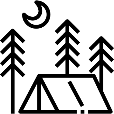 Pajūrio kempingas logo