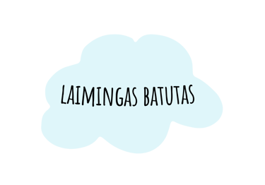 Pripučiamų batutų nuoma vaikams Klaipėdoje, Kretingoje, Palangoje ,,Laimingas batutas'' logo