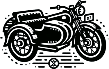 courses de moto et side-cars oldtimer logo