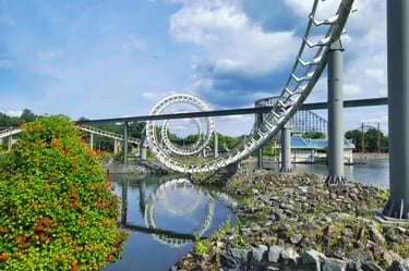 big loop corkscrew vekoma coaster heide park