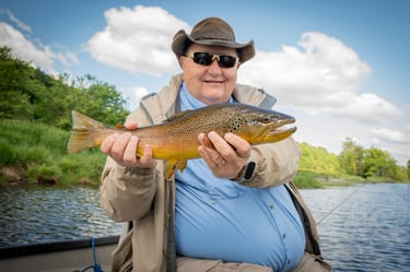 Big Brown Trout Watauga river, fishing report, June 2026