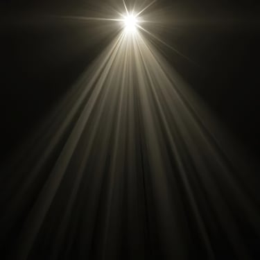 Light shining through darkness symbolising hope, spiritual guidance and emotional support