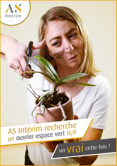 portrait photo pour campagne de communication AS INTERIM