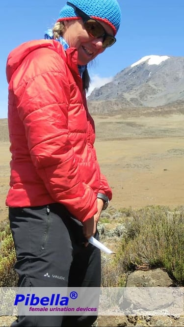 Backpacking adventure with Pibella device – authentic image