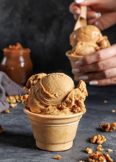 Fotografía gastronómica de helados