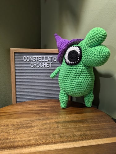 Glep from Smiling Friends in Green and Purple