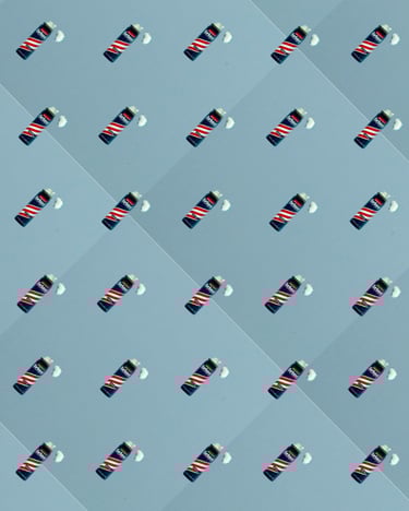 Barbasol Shave Cream Patternon light blue background. # Product Photography, # Detroit Commercial Photography, # Barbasol Sh