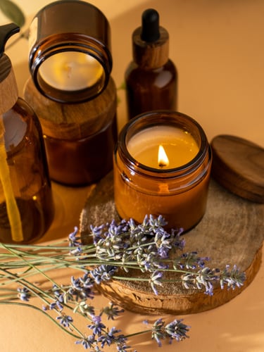 Velas aromáticas e intencionadas