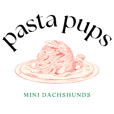 Pasta Pups Mini Dachshunds logo